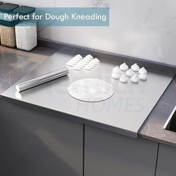 Stainless Steel Cutting Board! 🔪✨ Durable, hygienic, and easy to clean—perfect for all your chopping needs. A must-have for any chef! - Size: 41x33Cm