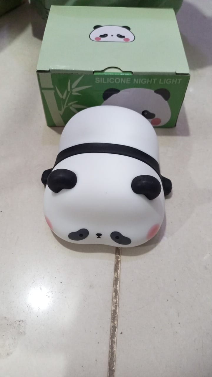Mini Cute Panda Squishy Night Light – Adorable LED Silicone Lamp for Kids, Baby Nursery & Bedroom Decor | Dimmable Soft Glow Gift