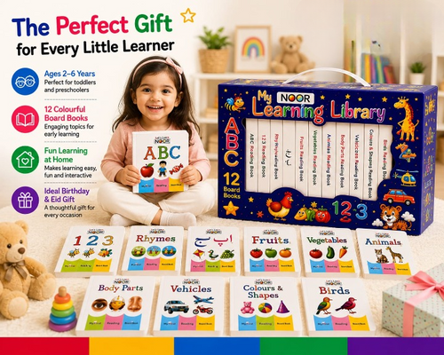 12-in-1 Little Learning Library Box – Educational Board Books