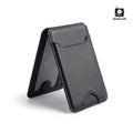 Mobile Magnetic Card Holder Wallet with Box – Slim 3 Card Slots, Transparent ID Slot, Lightweight Phone Wallet - Black