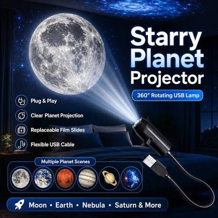 6 Lens USB Ceiling Moon Earth Projection Atmosphere Light Starry Sky Lamp Night Light Romantic Bedroom Galaxy Decoration Projector With 6 Lenses