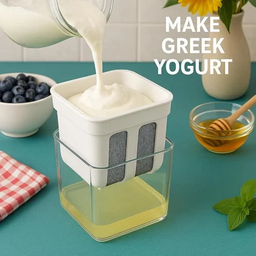 Greek Yogurt Strainer and Whey Separator Container