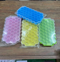 Honey Cube Honeycomb Tray 37 Silicone Cubes Ice Cube Making Mold with Lids (Random Color)