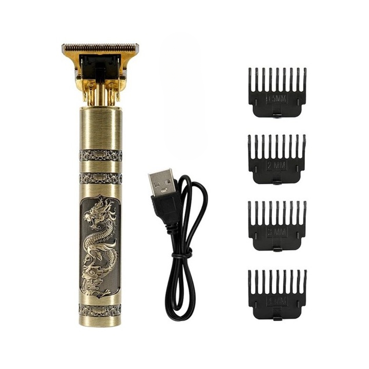 Vintage T9 Hair Trimmer For Men Professional Usb Rechargeable Beard And Hair Cutting Machine Precision Shaver (Plastic Body)