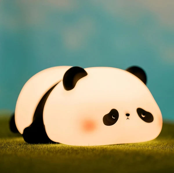 Mini Cute Panda Squishy Night Light – Adorable LED Silicone Lamp for Kids, Baby Nursery & Bedroom Decor | Dimmable Soft Glow Gift